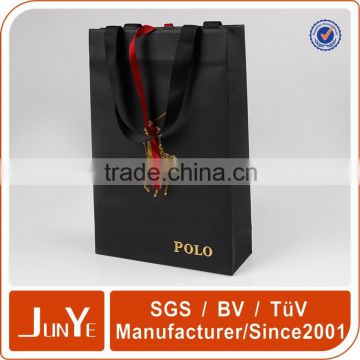 free sample black paper bag with logo for small gift