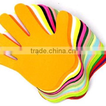 Fashion Party Decoration Free Sample Kids Craft EVA foam hand shapes