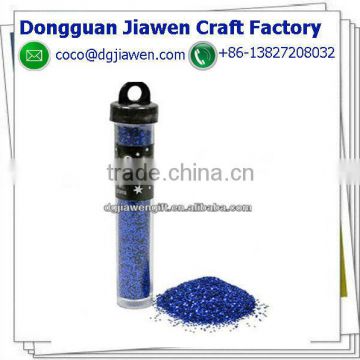 blue glitter powder tube package