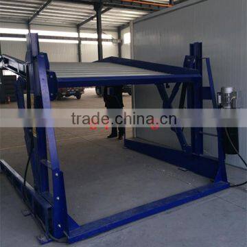 underground home garage parking lift hydraulic 2 post tilt parking lift for car