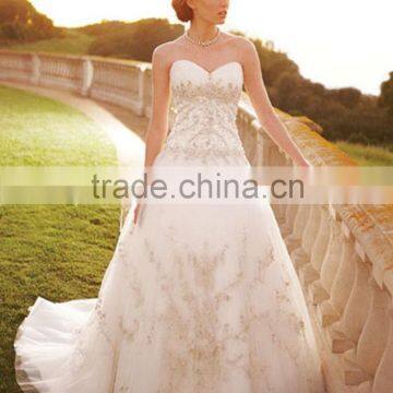 Best Selling Turkey Istanbul Lace Long Train Wedding Dress photo-2