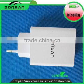 Standard EU Plug Dual USB Wall Charger 2.1A 3.1A 4.8A 7.2A Cutomization, Multi USB Charger OEM