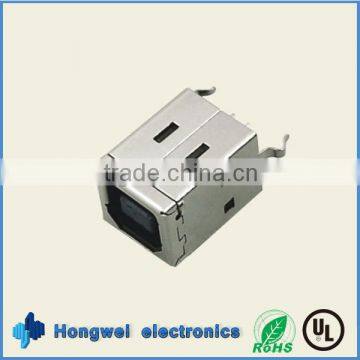 Female B type DIP 180 degree USB connector for printer