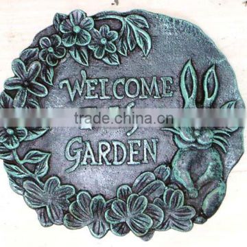 Cast iron decorative stepping stone