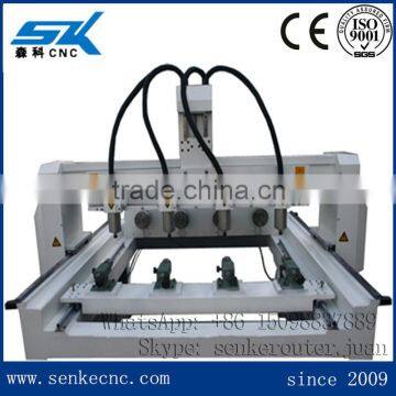 Multi function 4 heads wood sofa legs cnc wood carving machine for sale