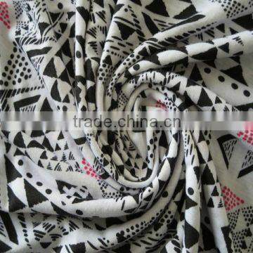 30S poly spun printed Fabric, 100% Poly Knitted Fabric