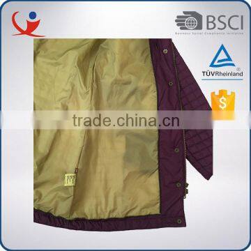 Fashionable Winter Waterproof Windpoof Nylon Woman Long Jacket