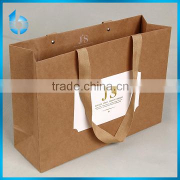 China wholesale fine shopping hand bags for girl's wool garments Factory Price Paper Bag in Hangzhou