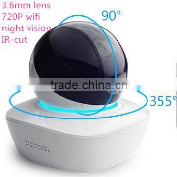 3.6mm lens HD 720P IP WiFi Camera network cam Wireless CCTV Surveillance with 8G memory card, support smart android iphone phone