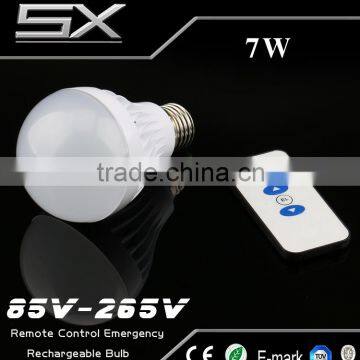 Infrared Remotely Controlled 10m E27 B22 7W Rechargeable Emergecy Magic Bulb Light photo-4