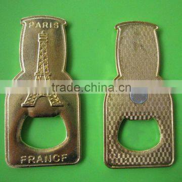 france paris eiffel tower metal opener with magnet sticker