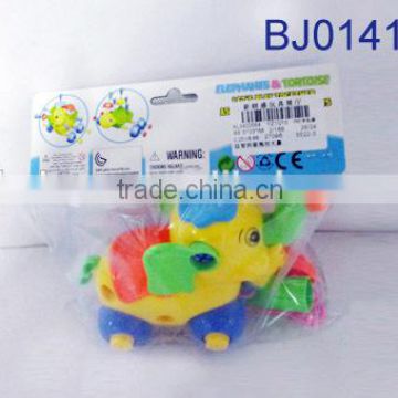 Plastic zoo animal toy funny take apart pulling cartoon elepant toy