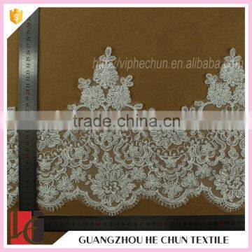 HC-1910-1 Hechun Factory New Product Indian Embroidered Crochet Stretch Lace Trim photo-5