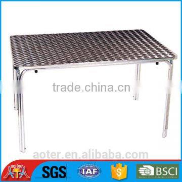 aluminum stainless steel dinning table