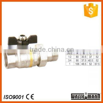 Forged brass ball valve