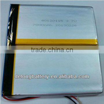 3.7V MID lithium ion rechargeable polymer battery 7000mah lipo battery china manufacturer