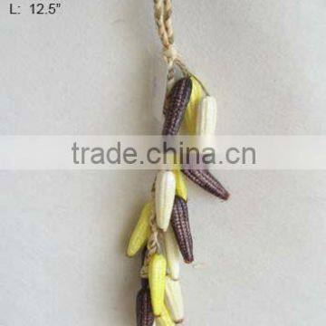 2014 High Quality Artificial Fruits Fake Corn String 12.5 inch Artificial Maize Peel Corn String