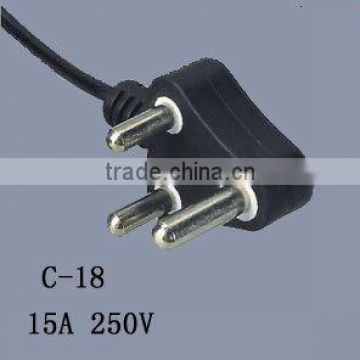 16A 250V SABS plug cord