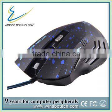 2014 high quality best quality oem gaming mouse with LED light