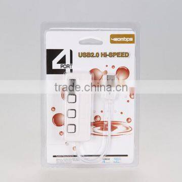 4-Port USB 2.0 Hub With Individual Power Switches and LEDs photo-3