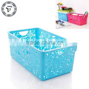 Colorful plastic storage basket/tray plastic storage basket