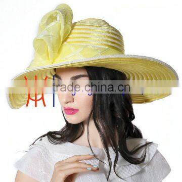 New 2015 yellow hats church women party decorations