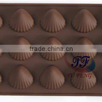 15 holes creative 3d design shell silicone chocolate mold