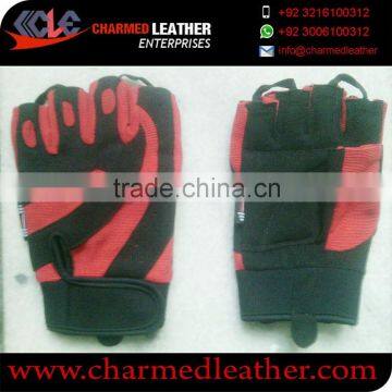 CLE Crossfit Fitness Equipment Weight Lifting Real Leather Gym Gloves
