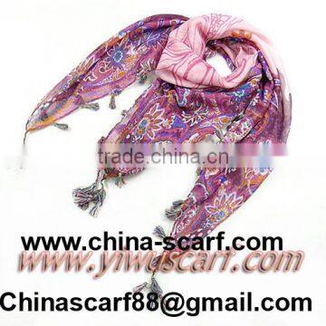 Paris cashew flower scarf yarn