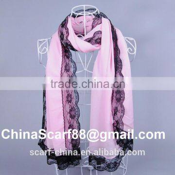 Wholesale lace chiffon scarf