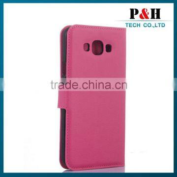 Universal Leather Flip Smartphone Case for Samsung Galaxy E7 photo-6