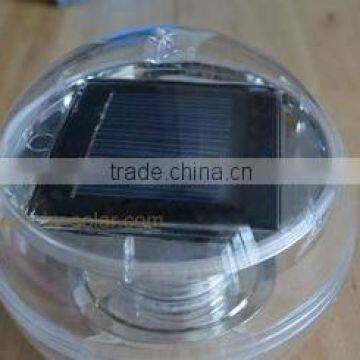 white light and color light solar floating lamp in park