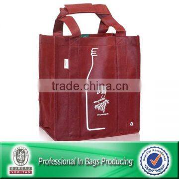 100% Recycled non woven 6 pack bag for wine package