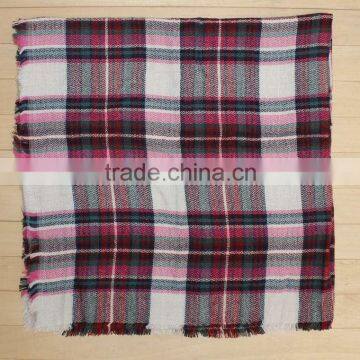Women's Tartan Blanket Scarf Wrap Shawl Plaid Checked Pashmina photo-3