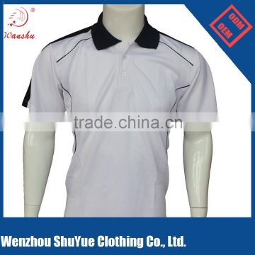 Bulk man sportswear design woven collar polo shirt