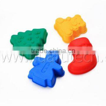 Christmas animal bakeware silicone cake mold set