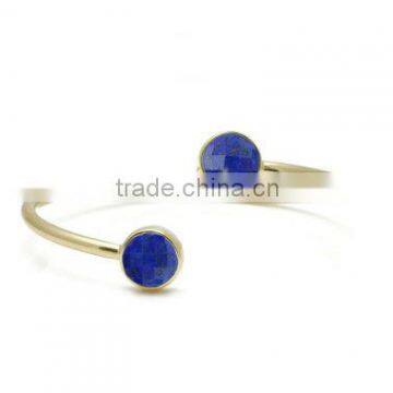 lapis Lazuli Gemstone Bracelete Vermiel Gold