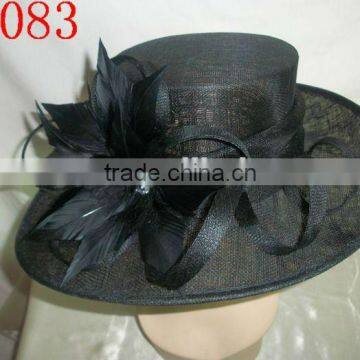 The black fashion hat for party