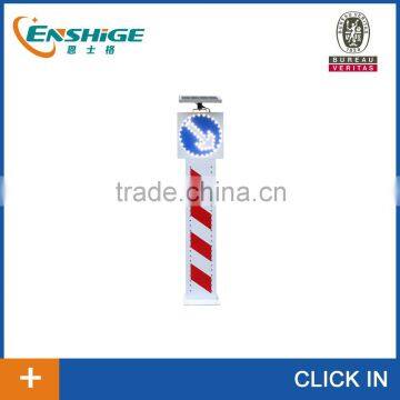 Construction to protect solar warning post