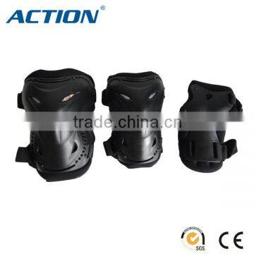 Action plastic gear set for adult bicycle skate knee pad elbow protector