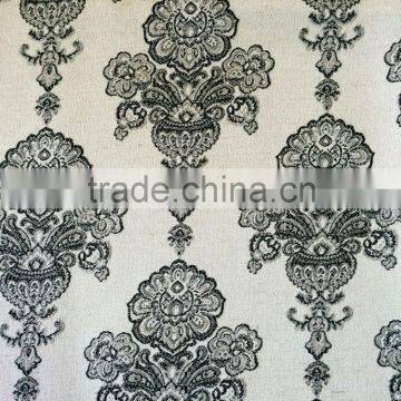 New arrival Spell color Jacquard design 100% Polyester Emboidery like Jacquard Curtain