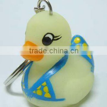 Cute bikini gift duck key chain