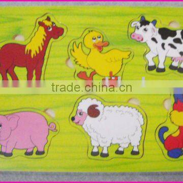 new plywood animal jigsaw puzzle toy for children