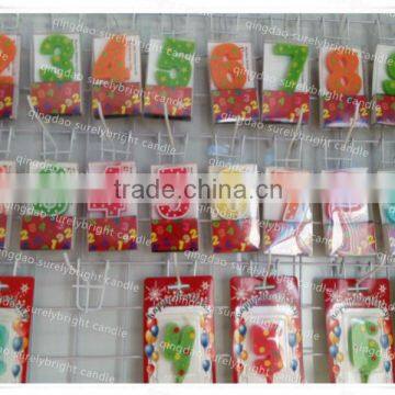 Happy Kids Birthday candle number candles dotted Party Supplies