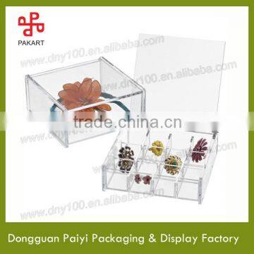 Clear acrylic box with cover wholesale from factory