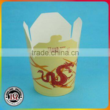 32oz Disposable Custom Printed Paper Noodle Take away Box Design