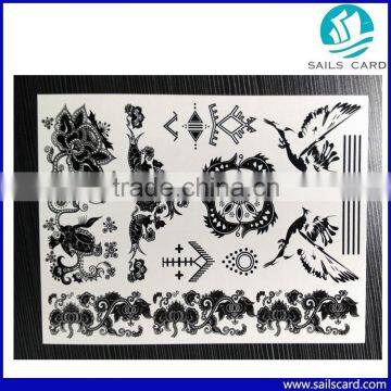 Flower Temporary black tattoos Body Tattoo Stickers