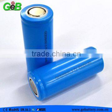 26650 li-ion battery for flashlight and torch 3.7v lithium 26650 battery