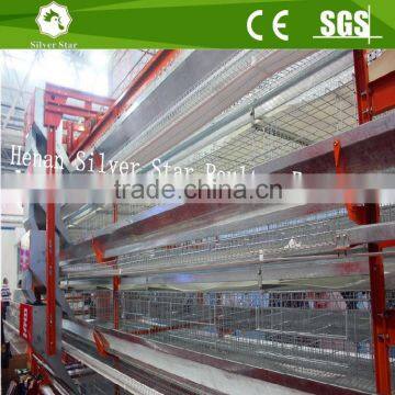 Fully automatic hot dipped galvanized H type egg chicken layer cage