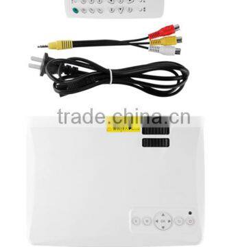 SD50 1000 Lumens Minie Portable LED Home Theater Projector With USB, SD, HDMI, AV, VGA Input Interface